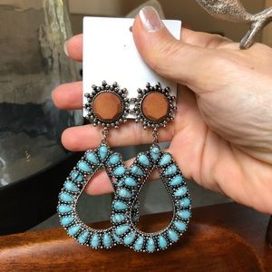 Free People statement earrings (never worn)
